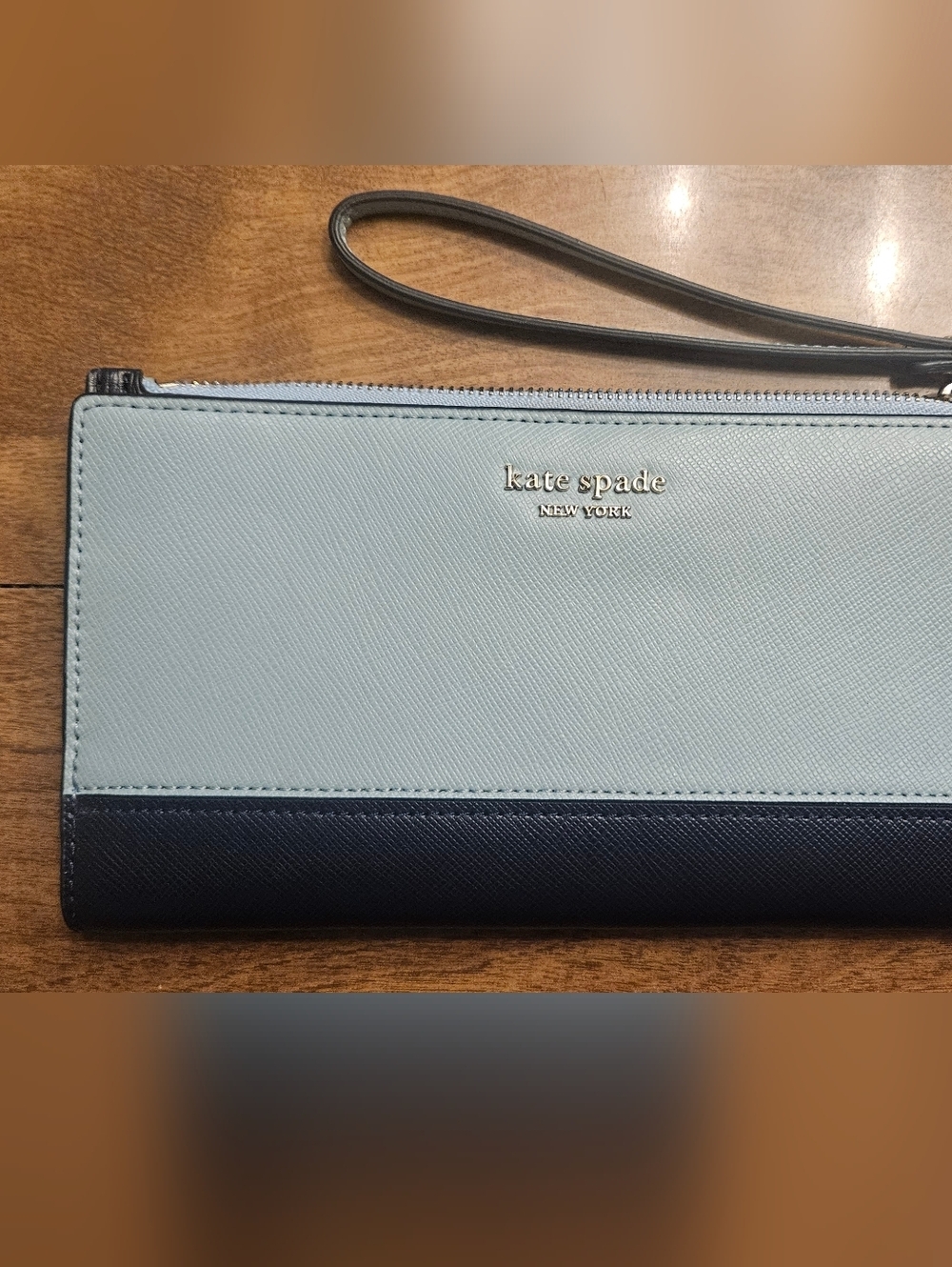 Kate Spade Large Two-Tone Blue Wallet